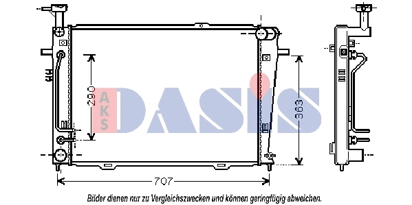 Radiator, engine cooling (510043N)