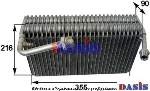 Evaporator, air conditioning (820001N)