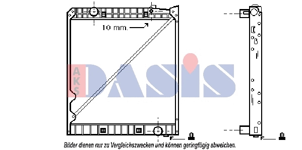 Radiator, engine cooling (135090N)