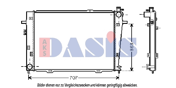 Radiator, engine cooling (560026N)