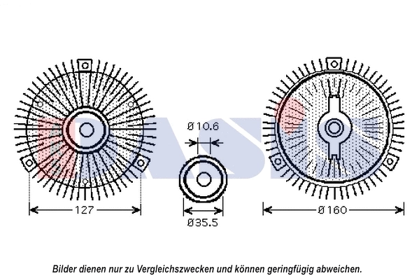 Clutch, radiator fan (128161N)