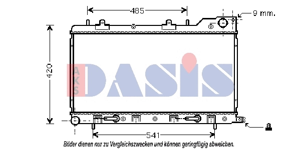 Radiator, engine cooling (350018N)