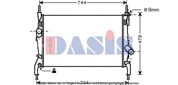 Radiator, engine cooling (090104N)
