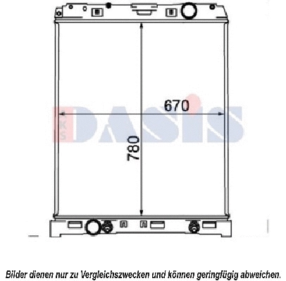 Radiator, engine cooling (130038N)