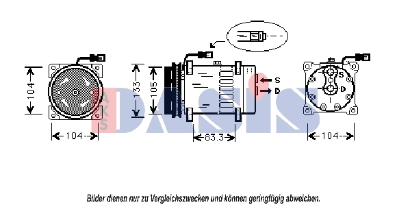 Compressor, air conditioning (850703N)
