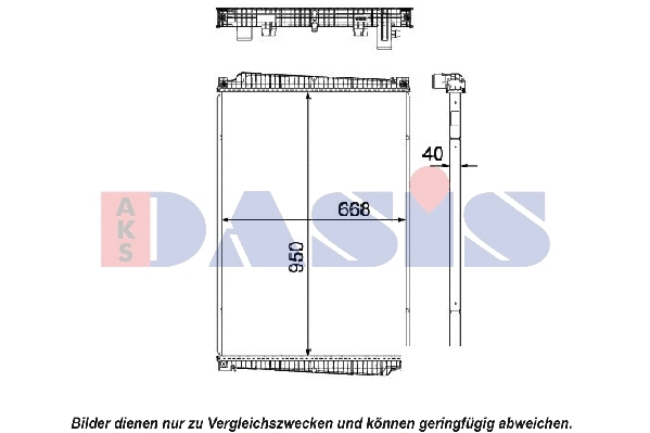 Radiator, engine cooling (260017N)