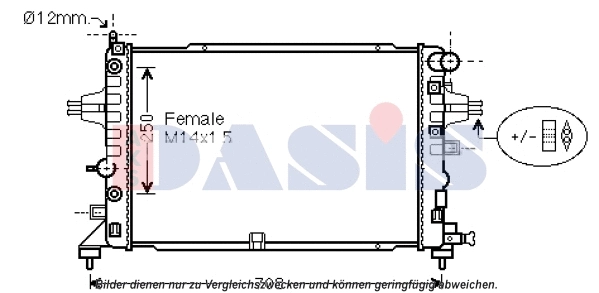 Radiator, engine cooling (150119N)