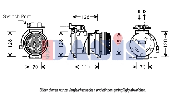Compressor, air conditioning (851361N)
