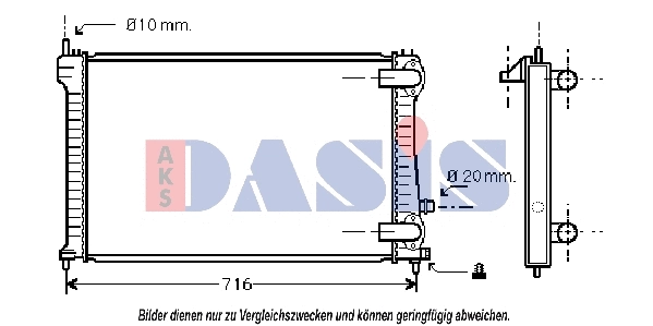 Radiator, engine cooling (160063N)