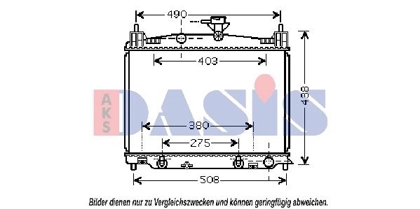 Radiator, engine cooling (110066N)