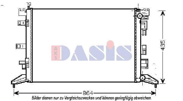 Radiator, engine cooling (180074N)