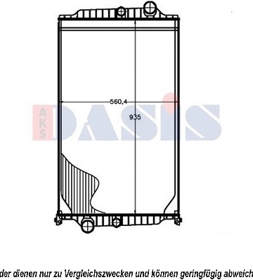 Radiator, engine cooling (280019N)