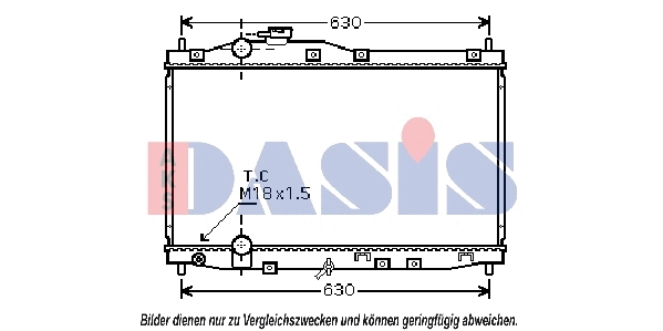 Radiator, engine cooling (100032N)