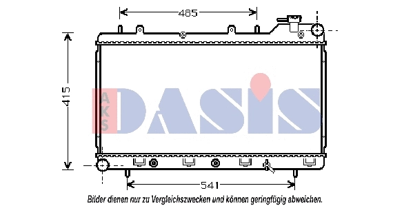 Radiator, engine cooling (350180N)