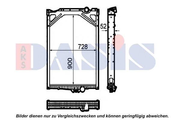 Radiator, engine cooling (280029N)