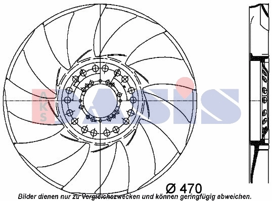Fan Wheel, engine cooling (058022N)