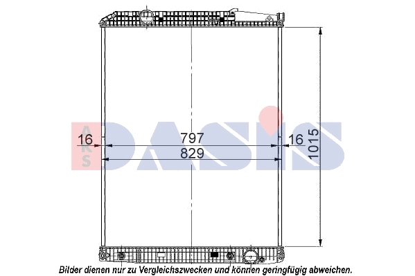 Radiator, engine cooling (134300S)