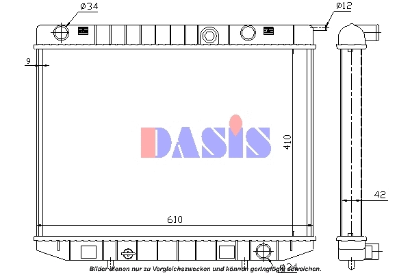 Radiator, engine cooling (150006N)