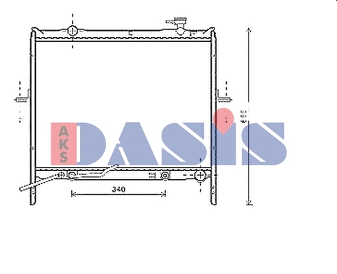 Radiator, engine cooling (510194N)