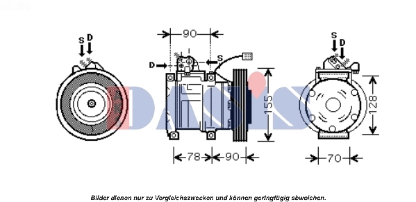 Compressor, air conditioning (851389N)
