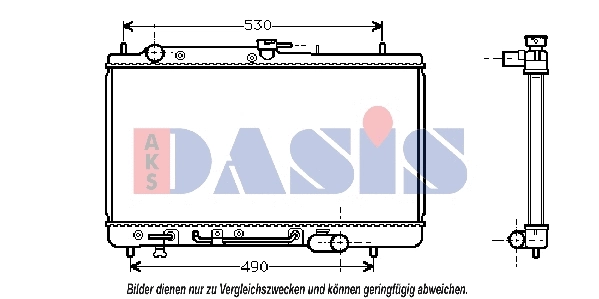 Radiator, engine cooling (110026N)