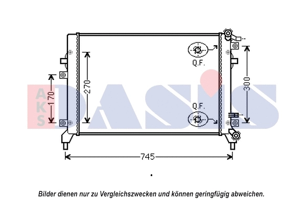 Radiator, engine cooling (040053N)