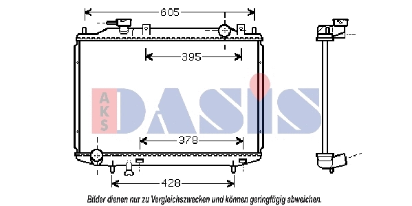 Radiator, engine cooling (110051N)