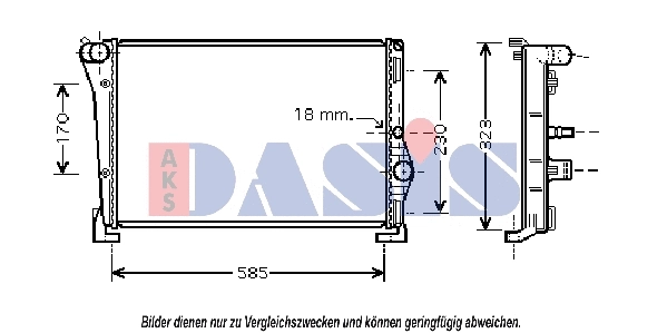Radiator, engine cooling (300002N)