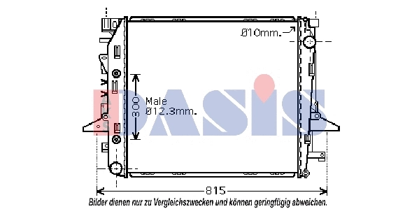Radiator, engine cooling (370003N)