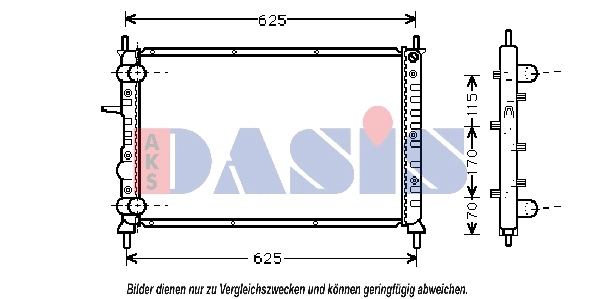 Radiator, engine cooling (080047N)