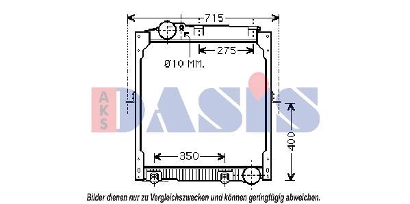 Radiator, engine cooling (132300N)