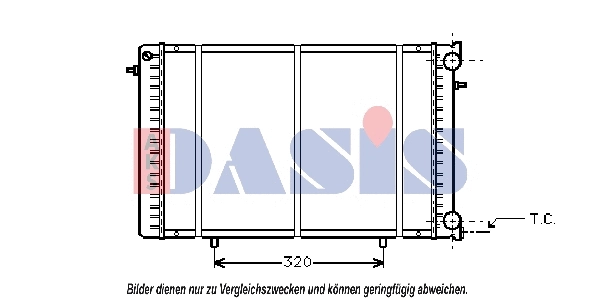 Radiator, engine cooling (180035N)