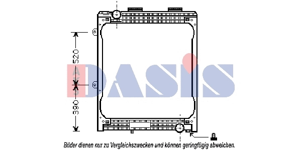 Radiator, engine cooling (260003N)
