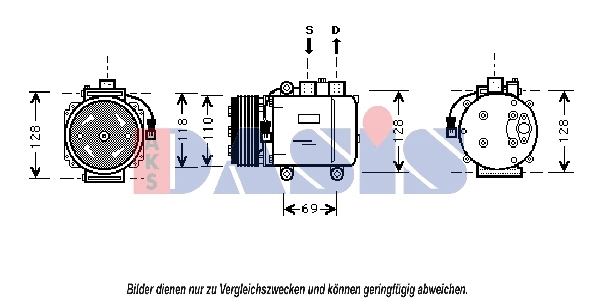 Compressor, air conditioning (851110N)