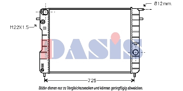 Radiator, engine cooling (150044N)