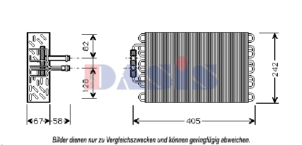Evaporator, air conditioning (820314N)