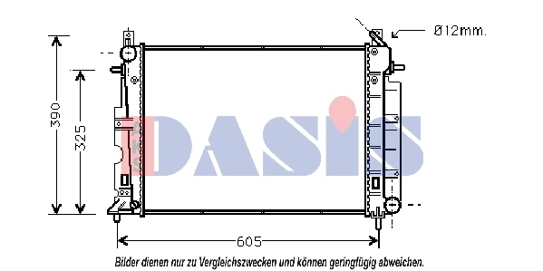 Radiator, engine cooling (190190N)
