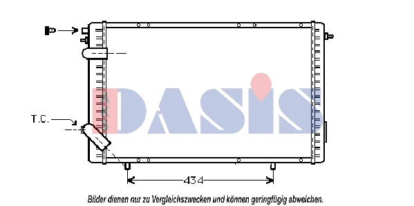 Radiator, engine cooling (180024N)