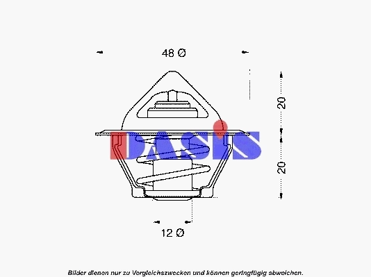 Thermostat, coolant (750383N)