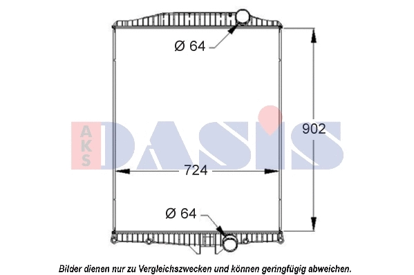 Radiator, engine cooling (280100S)