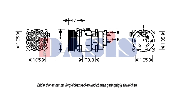 Compressor, air conditioning (851411N)
