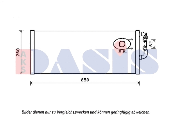 Radiator, engine cooling (050062N)
