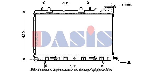 Radiator, engine cooling (350024N)