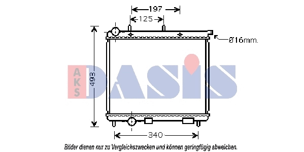 Radiator, engine cooling (060033N)