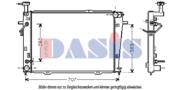 Radiator, engine cooling (510041N)