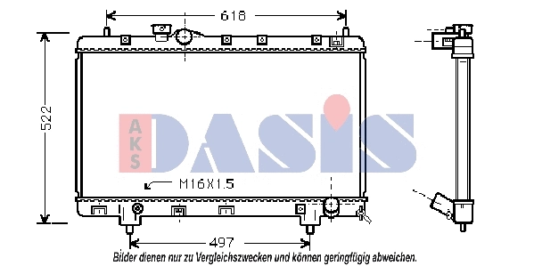 Radiator, engine cooling (213870N)