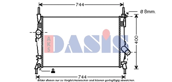 Radiator, engine cooling (090075N)