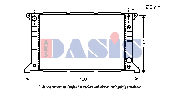 Radiator, engine cooling (250160N)