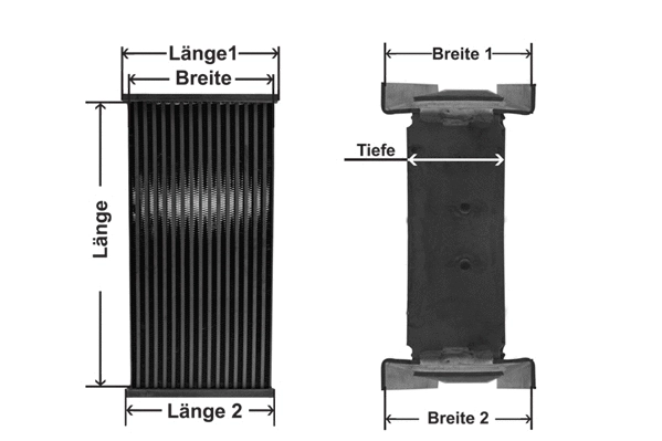 Radiator Core, charge air cooler (680423N)