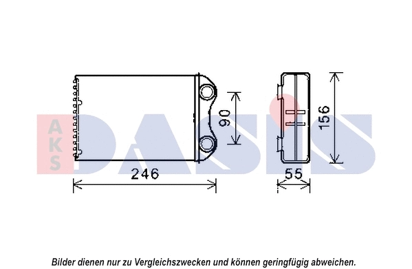 Heat Exchanger, interior heating (059015N)